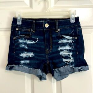 American Eagle hi rise shortie shorts